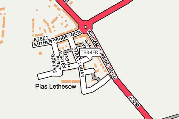 TR8 4FR map - OS OpenMap – Local (Ordnance Survey)