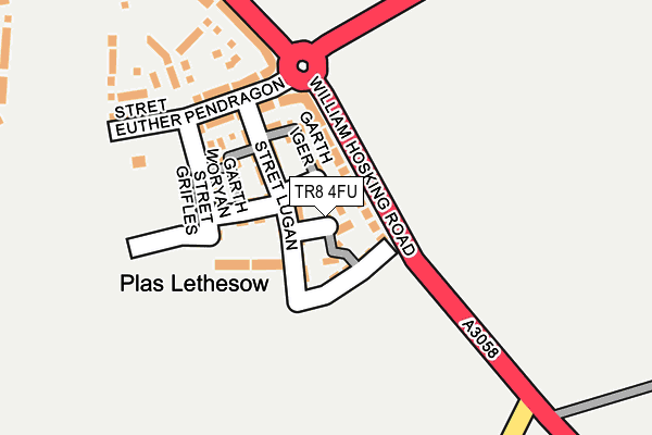 TR8 4FU map - OS OpenMap – Local (Ordnance Survey)