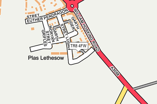 TR8 4FW map - OS OpenMap – Local (Ordnance Survey)
