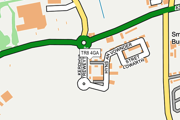 TR8 4GA map - OS OpenMap – Local (Ordnance Survey) TR8 4GA map - OS OpenMap – Local (Ordnance Survey)