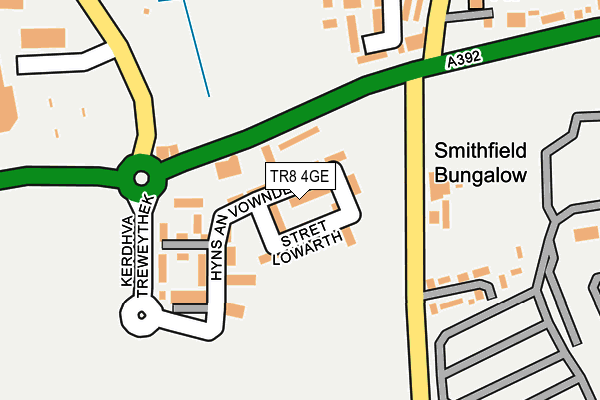 TR8 4GE map - OS OpenMap – Local (Ordnance Survey)