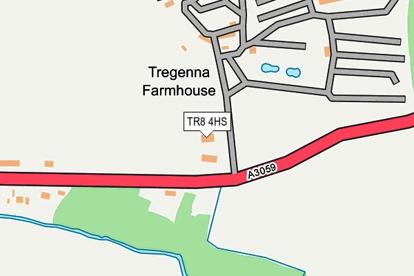 TR8 4HS map - OS OpenMap – Local (Ordnance Survey) TR8 4HS map - OS OpenMap – Local (Ordnance Survey)
