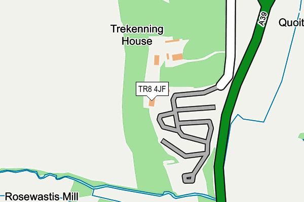 TR8 4JF map - OS OpenMap – Local (Ordnance Survey)