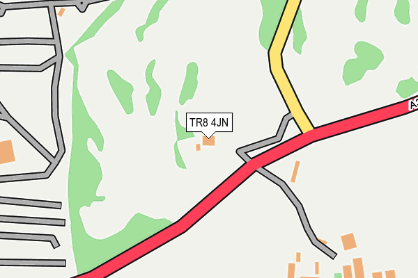 TR8 4JN map - OS OpenMap – Local (Ordnance Survey) TR8 4JN map - OS OpenMap – Local (Ordnance Survey)