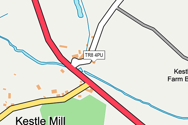 TR8 4PU map - OS OpenMap – Local (Ordnance Survey)