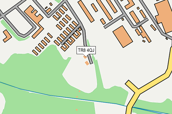 TR8 4QJ map - OS OpenMap – Local (Ordnance Survey) TR8 4QJ map - OS OpenMap – Local (Ordnance Survey)