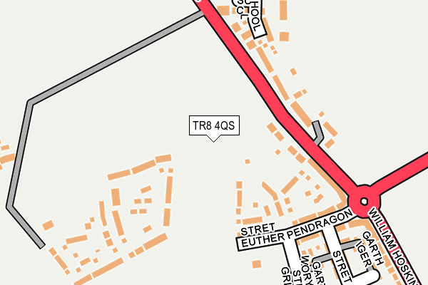TR8 4QS map - OS OpenMap – Local (Ordnance Survey) TR8 4QS map - OS OpenMap – Local (Ordnance Survey)