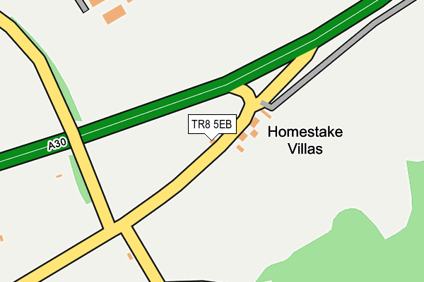 TR8 5EB map - OS OpenMap – Local (Ordnance Survey) TR8 5EB map - OS OpenMap – Local (Ordnance Survey)
