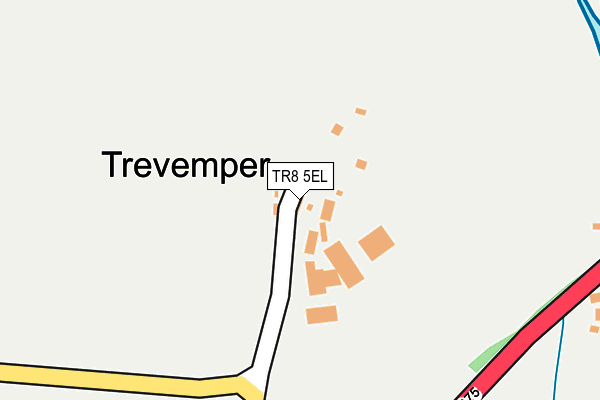 TR8 5EL map - OS OpenMap – Local (Ordnance Survey) TR8 5EL map - OS OpenMap – Local (Ordnance Survey)
