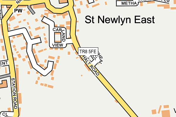 TR8 5FE map - OS OpenMap – Local (Ordnance Survey) TR8 5FE map - OS OpenMap – Local (Ordnance Survey)
