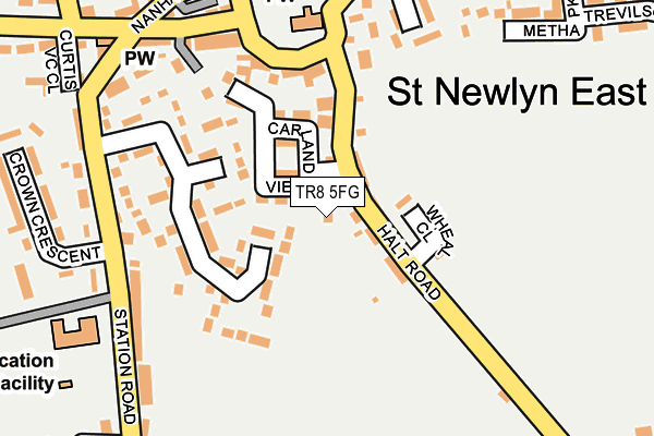 TR8 5FG map - OS OpenMap – Local (Ordnance Survey) TR8 5FG map - OS OpenMap – Local (Ordnance Survey)