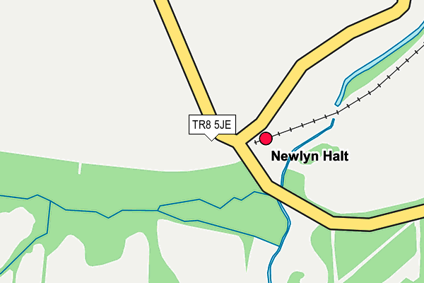 TR8 5JE map - OS OpenMap – Local (Ordnance Survey) TR8 5JE map - OS OpenMap – Local (Ordnance Survey)