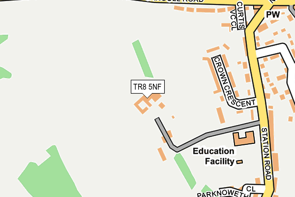TR8 5NF map - OS OpenMap – Local (Ordnance Survey) TR8 5NF map - OS OpenMap – Local (Ordnance Survey)