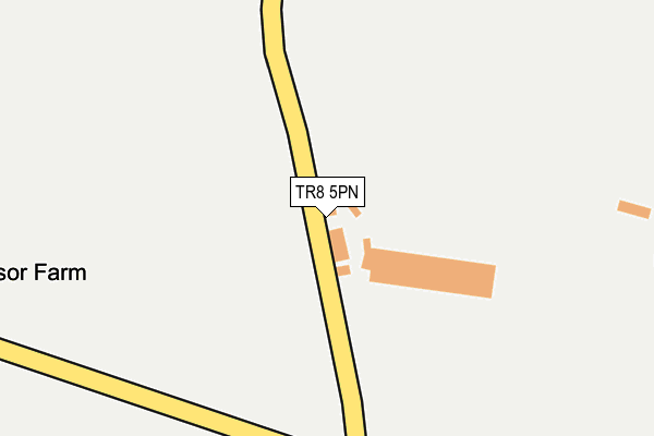 TR8 5PN map - OS OpenMap – Local (Ordnance Survey) TR8 5PN map - OS OpenMap – Local (Ordnance Survey)