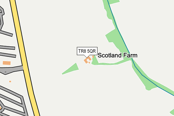 TR8 5QR map - OS OpenMap – Local (Ordnance Survey) TR8 5QR map - OS OpenMap – Local (Ordnance Survey)