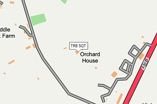 TR8 5QT map - OS OpenMap – Local (Ordnance Survey) TR8 5QT map - OS OpenMap – Local (Ordnance Survey)