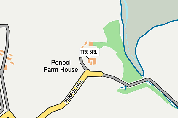 TR8 5RL map - OS OpenMap – Local (Ordnance Survey) TR8 5RL map - OS OpenMap – Local (Ordnance Survey)
