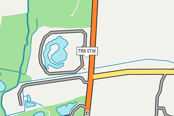 TR8 5TW map - OS OpenMap – Local (Ordnance Survey) TR8 5TW map - OS OpenMap – Local (Ordnance Survey)