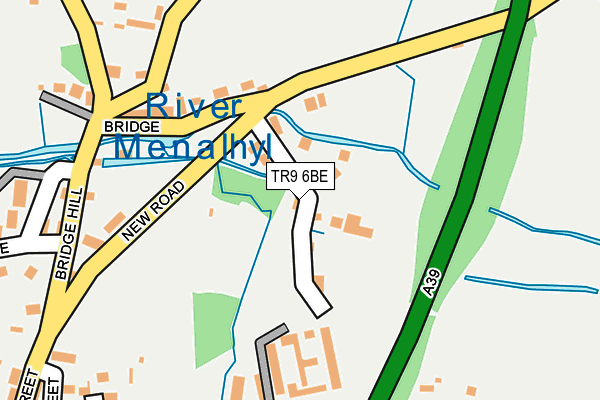 TR9 6BE map - OS OpenMap – Local (Ordnance Survey) TR9 6BE map - OS OpenMap – Local (Ordnance Survey)