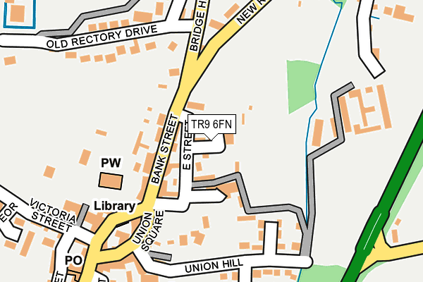 TR9 6FN map - OS OpenMap – Local (Ordnance Survey) TR9 6FN map - OS OpenMap – Local (Ordnance Survey)
