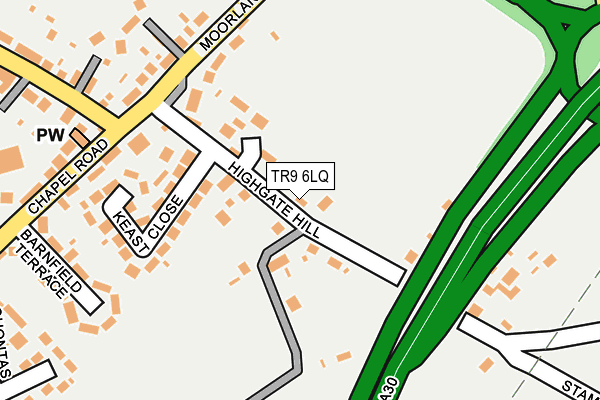 TR9 6LQ map - OS OpenMap – Local (Ordnance Survey) TR9 6LQ map - OS OpenMap – Local (Ordnance Survey)