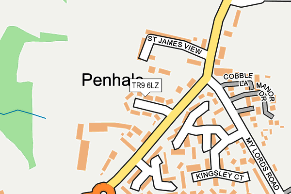 TR9 6LZ map - OS OpenMap – Local (Ordnance Survey) TR9 6LZ map - OS OpenMap – Local (Ordnance Survey)