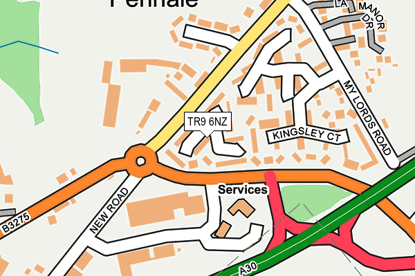 TR9 6NZ map - OS OpenMap – Local (Ordnance Survey) TR9 6NZ map - OS OpenMap – Local (Ordnance Survey)