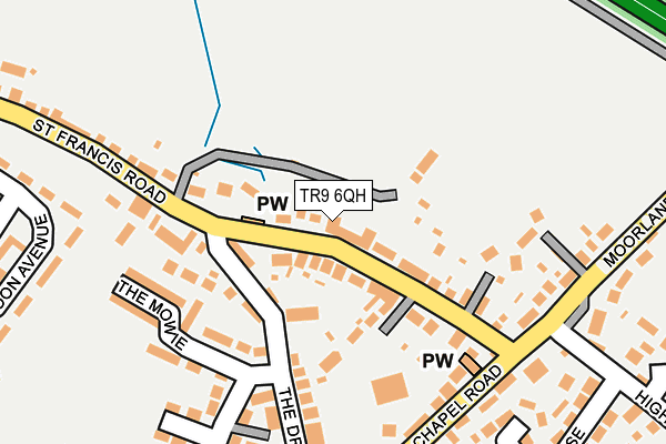 TR9 6QH map - OS OpenMap – Local (Ordnance Survey) TR9 6QH map - OS OpenMap – Local (Ordnance Survey)