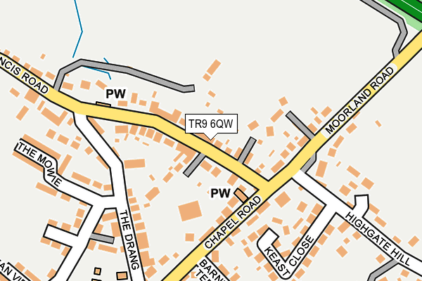 TR9 6QW map - OS OpenMap – Local (Ordnance Survey) TR9 6QW map - OS OpenMap – Local (Ordnance Survey)