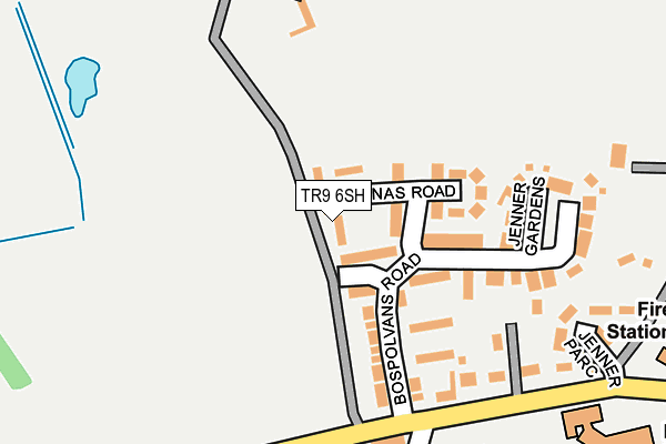 TR9 6SH map - OS OpenMap – Local (Ordnance Survey) TR9 6SH map - OS OpenMap – Local (Ordnance Survey)