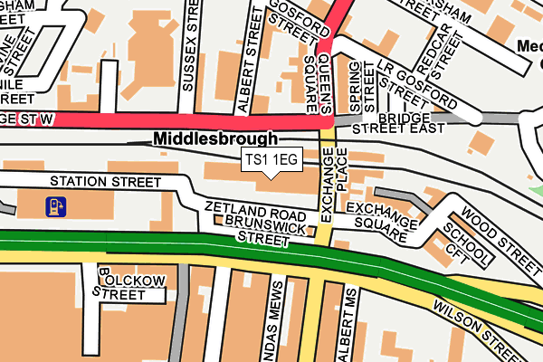 TS1 1EG map - OS OpenMap – Local (Ordnance Survey) TS1 1EG map - OS OpenMap – Local (Ordnance Survey)