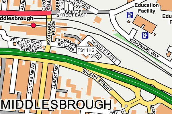 TS1 1HG map - OS OpenMap – Local (Ordnance Survey) TS1 1HG map - OS OpenMap – Local (Ordnance Survey)