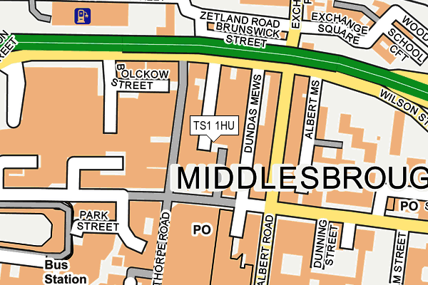 TS1 1HU map - OS OpenMap – Local (Ordnance Survey) TS1 1HU map - OS OpenMap – Local (Ordnance Survey)