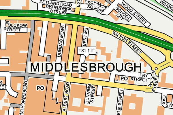 TS1 1JT map - OS OpenMap – Local (Ordnance Survey) TS1 1JT map - OS OpenMap – Local (Ordnance Survey)