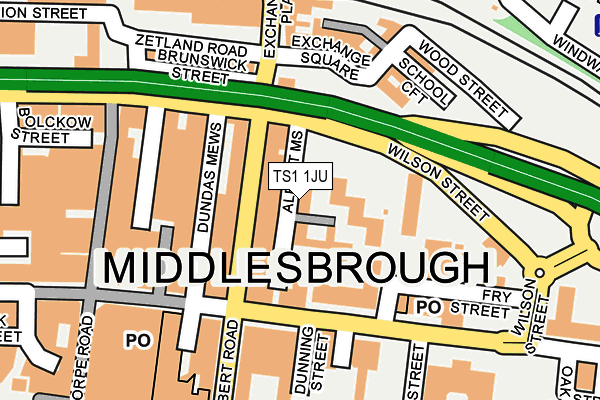 TS1 1JU map - OS OpenMap – Local (Ordnance Survey) TS1 1JU map - OS OpenMap – Local (Ordnance Survey)