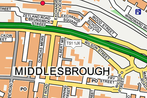 TS1 1JX map - OS OpenMap – Local (Ordnance Survey) TS1 1JX map - OS OpenMap – Local (Ordnance Survey)