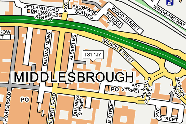 TS1 1JY map - OS OpenMap – Local (Ordnance Survey) TS1 1JY map - OS OpenMap – Local (Ordnance Survey)