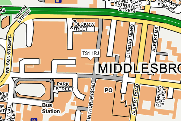 TS1 1RJ map - OS OpenMap – Local (Ordnance Survey) TS1 1RJ map - OS OpenMap – Local (Ordnance Survey)