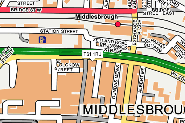 TS1 1RU map - OS OpenMap – Local (Ordnance Survey) TS1 1RU map - OS OpenMap – Local (Ordnance Survey)