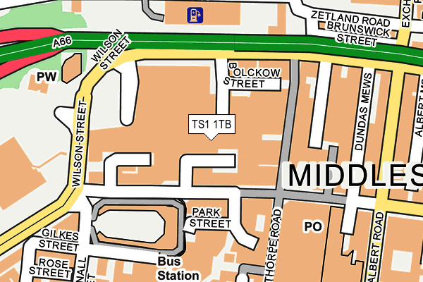 TS1 1TB map - OS OpenMap – Local (Ordnance Survey) TS1 1TB map - OS OpenMap – Local (Ordnance Survey)
