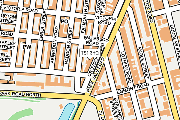 TS1 3HQ map - OS OpenMap – Local (Ordnance Survey) TS1 3HQ map - OS OpenMap – Local (Ordnance Survey)