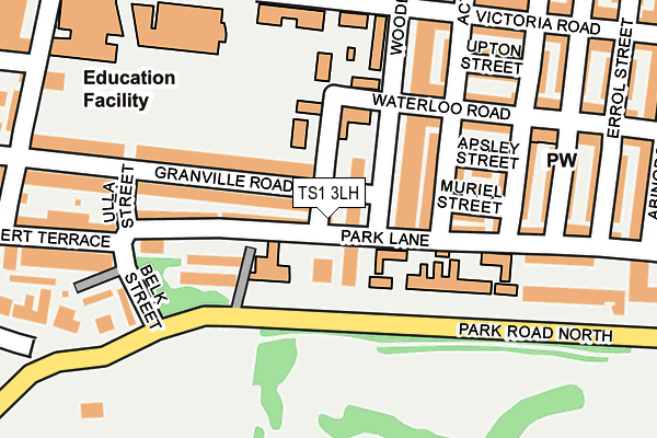 TS1 3LH map - OS OpenMap – Local (Ordnance Survey) TS1 3LH map - OS OpenMap – Local (Ordnance Survey)