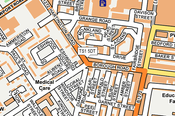 TS1 5DT map - OS OpenMap – Local (Ordnance Survey) TS1 5DT map - OS OpenMap – Local (Ordnance Survey)