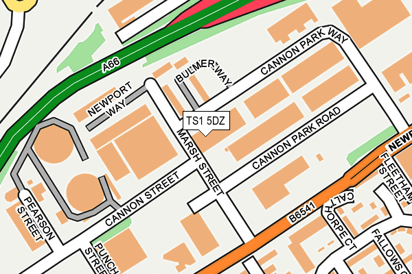 TS1 5DZ map - OS OpenMap – Local (Ordnance Survey) TS1 5DZ map - OS OpenMap – Local (Ordnance Survey)