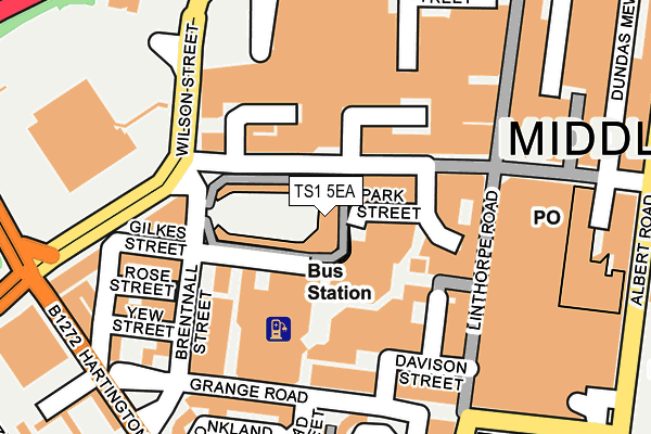 TS1 5EA map - OS OpenMap – Local (Ordnance Survey) TS1 5EA map - OS OpenMap – Local (Ordnance Survey)