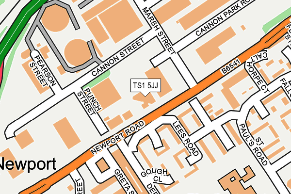 TS1 5JJ map - OS OpenMap – Local (Ordnance Survey) TS1 5JJ map - OS OpenMap – Local (Ordnance Survey)