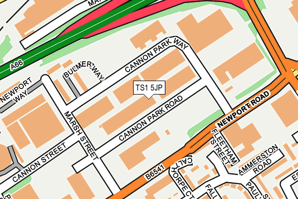 TS1 5JP map - OS OpenMap – Local (Ordnance Survey) TS1 5JP map - OS OpenMap – Local (Ordnance Survey)