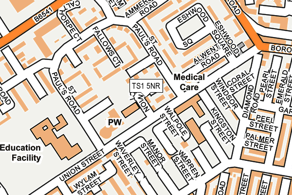 TS1 5NR map - OS OpenMap – Local (Ordnance Survey) TS1 5NR map - OS OpenMap – Local (Ordnance Survey)
