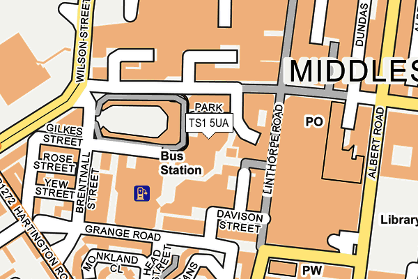TS1 5UA map - OS OpenMap – Local (Ordnance Survey) TS1 5UA map - OS OpenMap – Local (Ordnance Survey)
