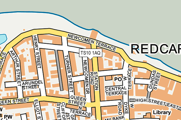 TS10 1AQ map - OS OpenMap – Local (Ordnance Survey) TS10 1AQ map - OS OpenMap – Local (Ordnance Survey)
